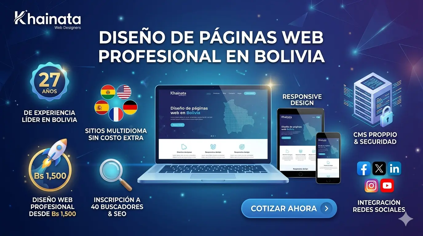Diseño de Páginas Web Bolivia