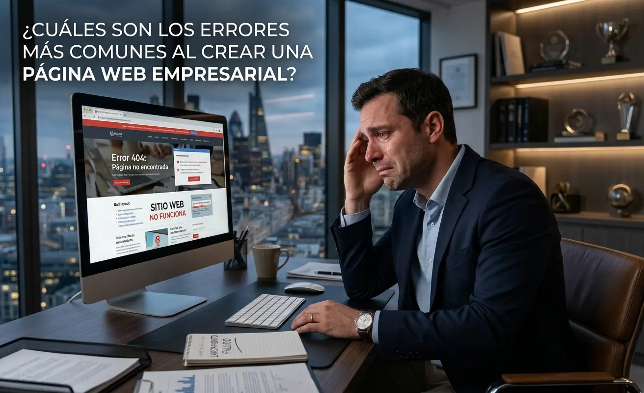 Errores fatales en páginas web empresariales