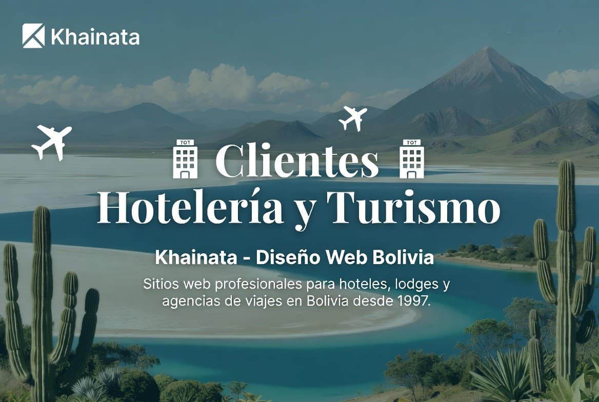 Diseño web para hoteles y turismo en Bolivia – Khainata