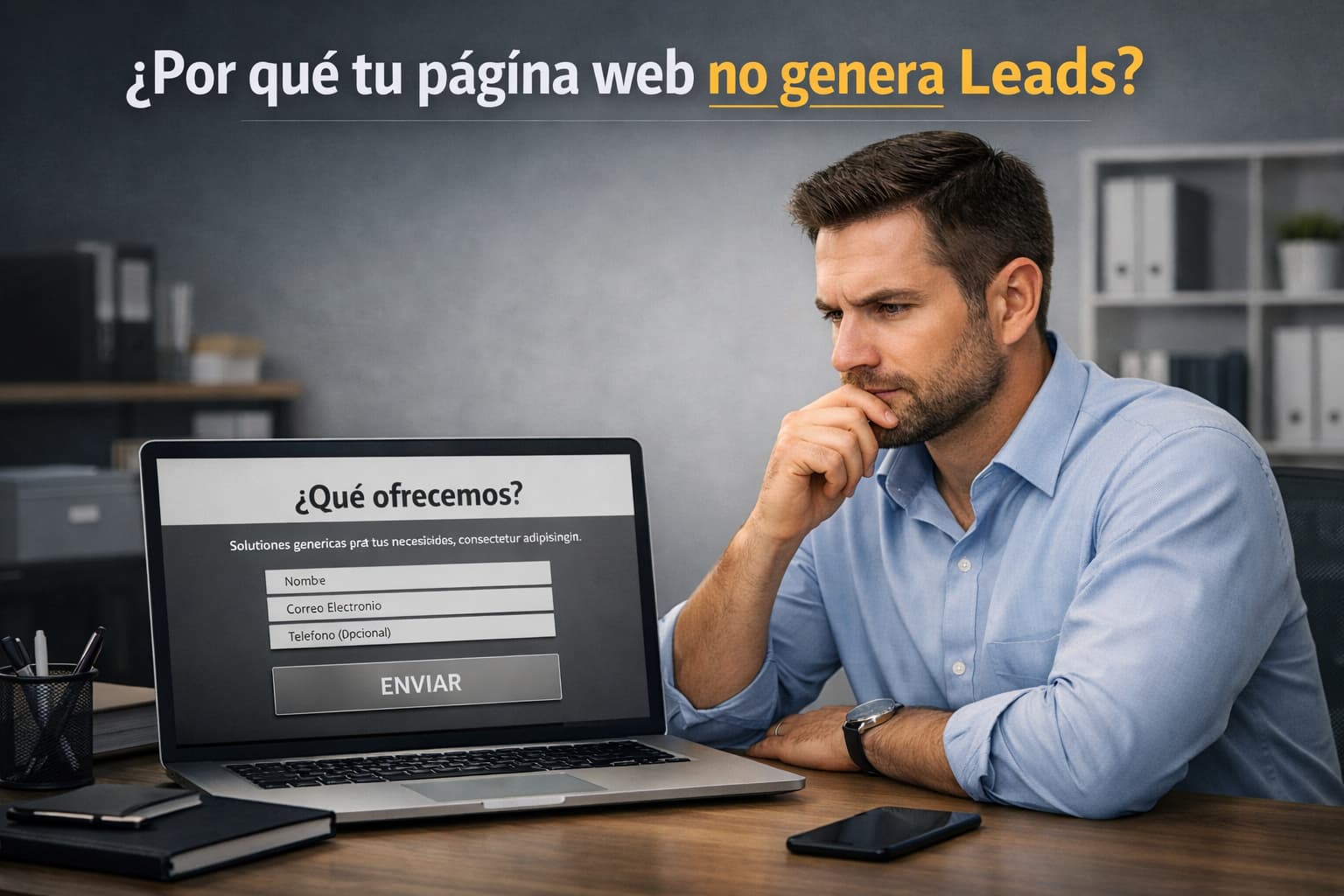 Por que tu pagina web no genera leads