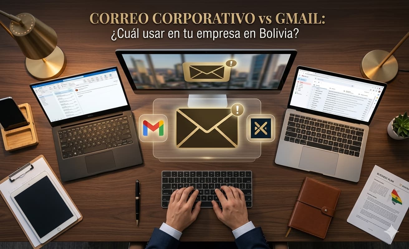 Correo Corporativo vs Gmail Gratuito para empresas en Bolivia