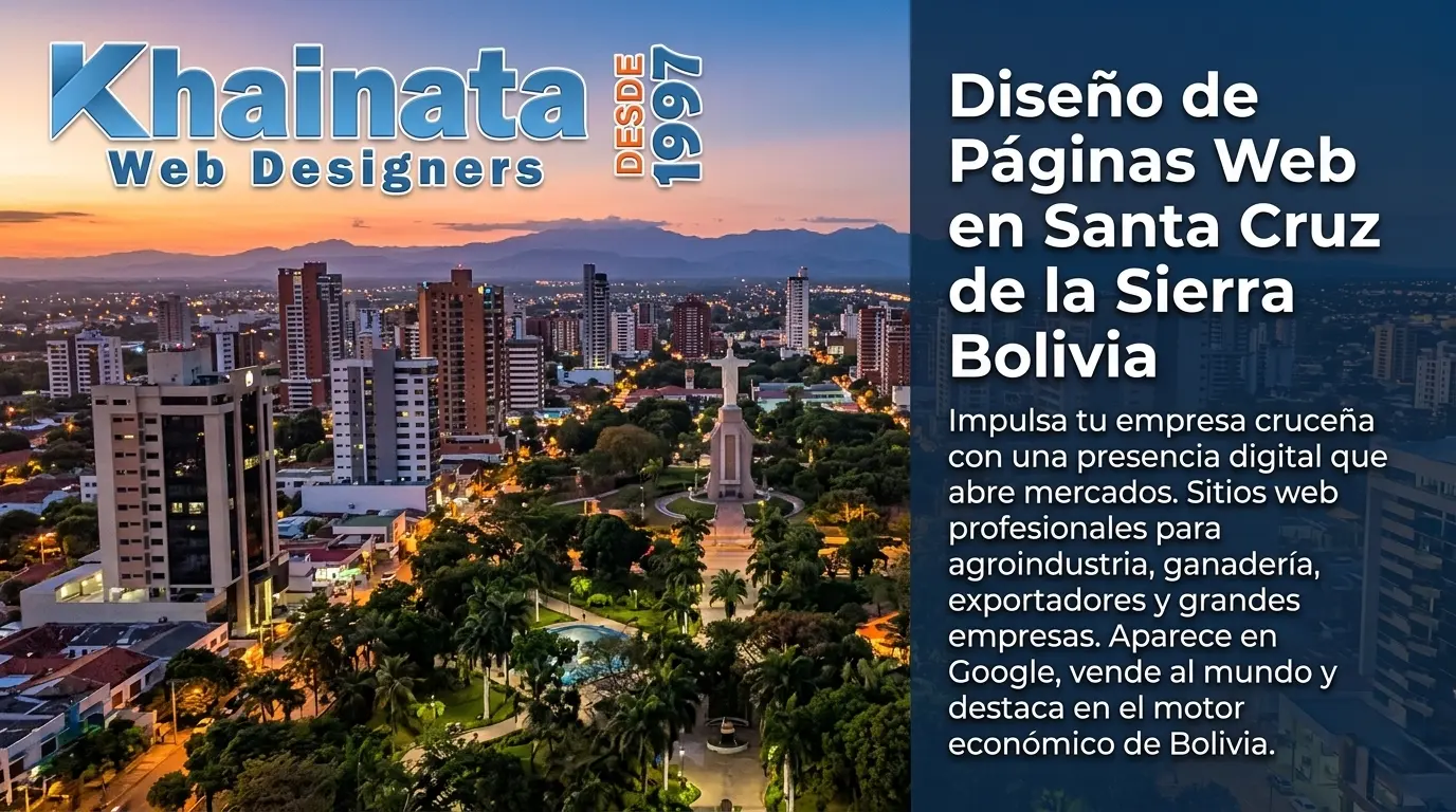 Diseño Web Santa Cruz de la Sierra Bolivia - Khainata