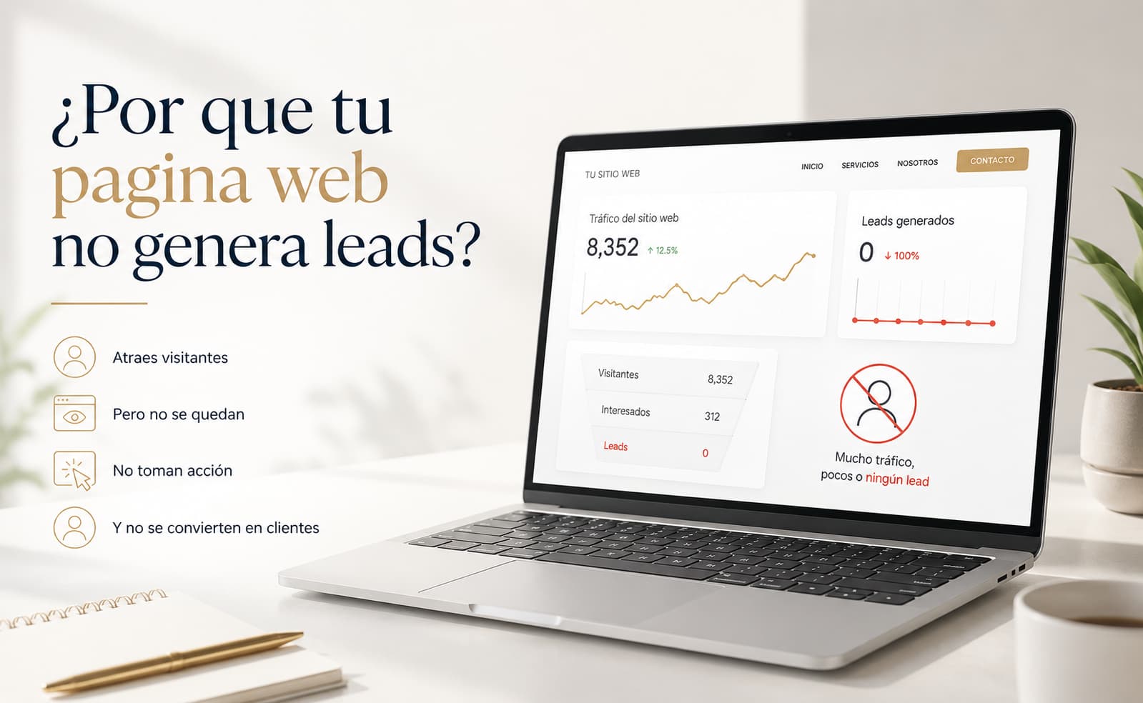 ¿Por qué tu página web no genera Leads? 7 Soluciones Prácticas